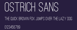 Ostrich Sans Preview