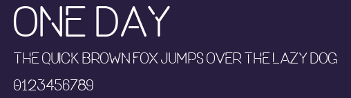ONE DAY Preview