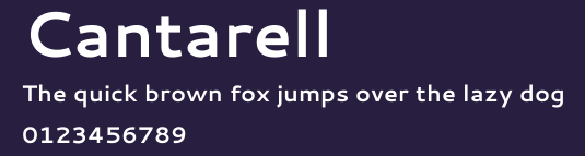 Cantarell Preview