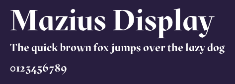 Mazius Display Preview