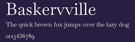 Baskervville Preview