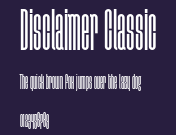 Disclaimer Classic Preview