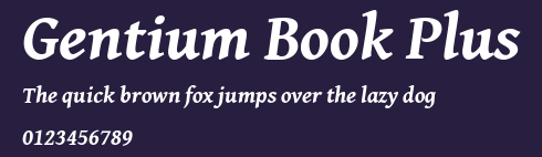Gentium Book Plus Preview