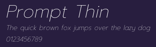 Prompt Thin Preview