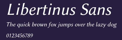 Libertinus Sans Preview