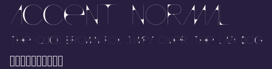 accent normal Preview