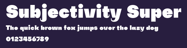 Subjectivity Super Preview