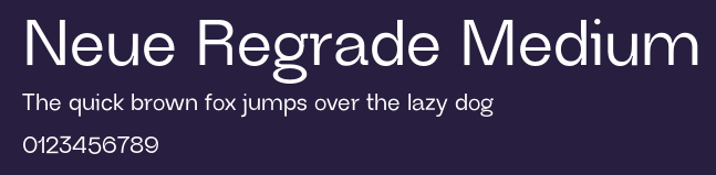 Neue Regrade Medium Preview