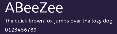ABeeZee Preview