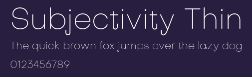 Subjectivity Thin Preview