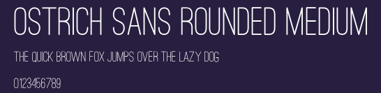 Ostrich Sans Rounded Medium Preview