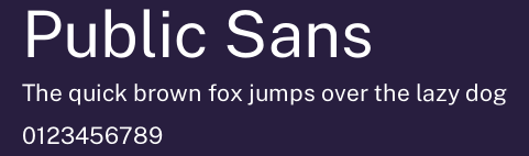 Public Sans Preview