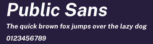Public Sans Preview