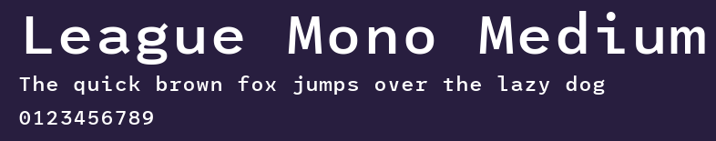 League Mono Medium Preview