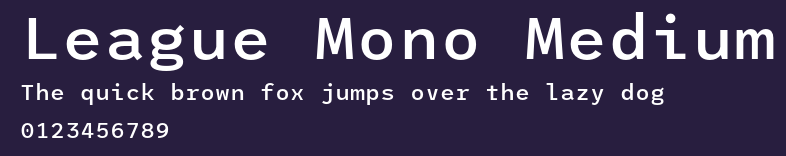 League Mono Medium Preview
