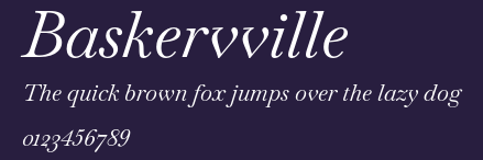 Baskervville Preview