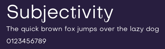 Subjectivity Preview