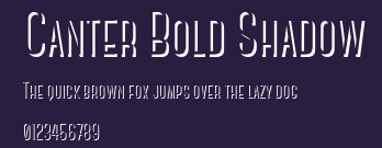 Canter Bold Shadow Preview