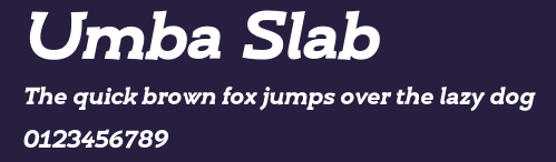 Umba Slab Preview