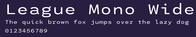 League Mono Wide Preview