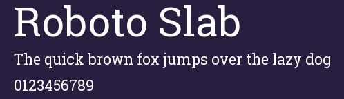 Roboto Slab Preview