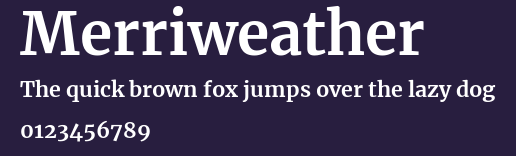 Merriweather Preview