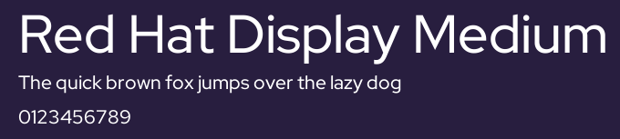 Red Hat Display Medium Preview