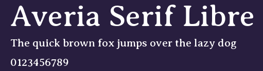 Averia Serif Libre Preview
