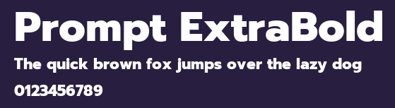 Prompt ExtraBold Preview