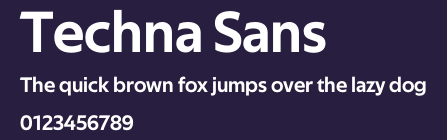 Techna Sans Preview
