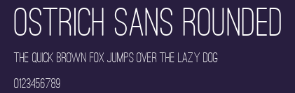 Ostrich Sans Rounded Preview