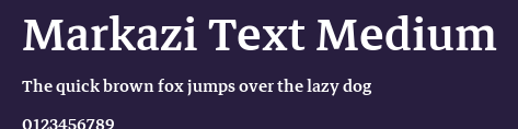 Markazi Text Medium Preview