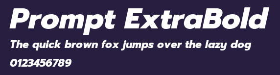 Prompt ExtraBold Preview