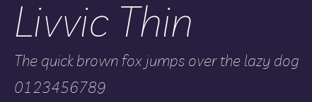 Livvic Thin Preview