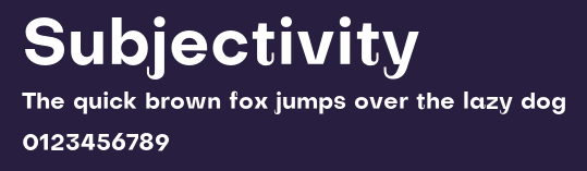 Subjectivity Preview