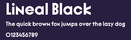 Lineal Black Preview