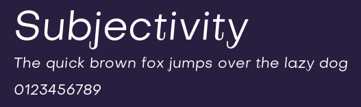 Subjectivity Preview