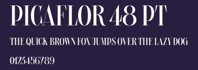 Picaflor 48 pt Preview