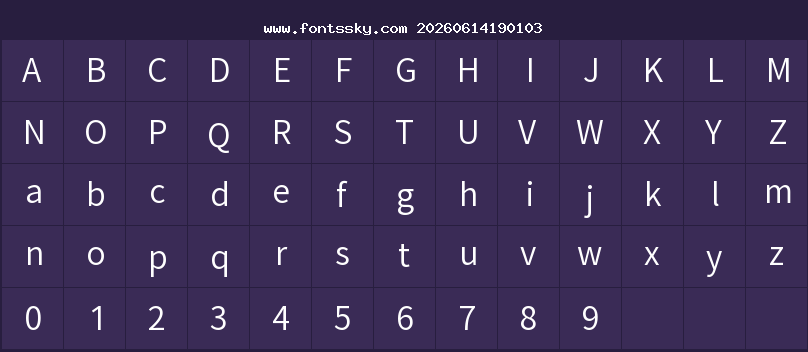 GenYoGothic TW N Character Map