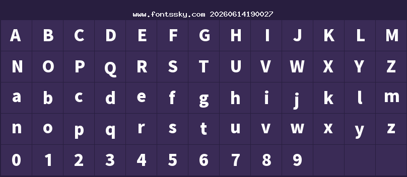 GenYoGothic TW H Character Map