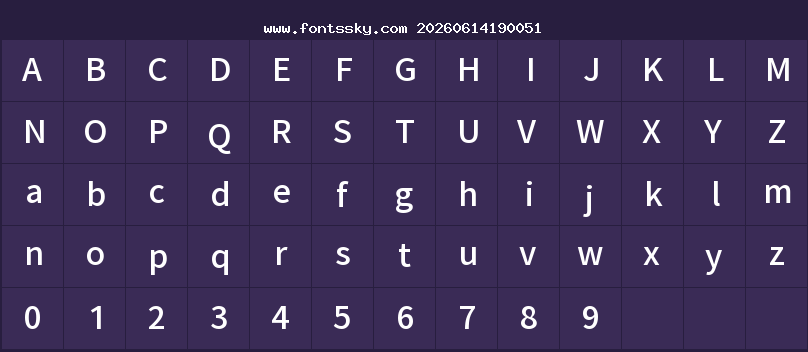 GenYoGothic TW M Character Map