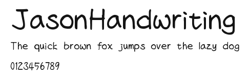 JasonHandwriting Preview