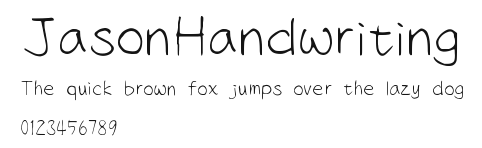 JasonHandwriting Preview
