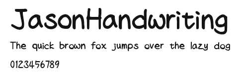 JasonHandwriting Preview