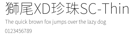 獅尾XD珍珠SC-Thin Preview