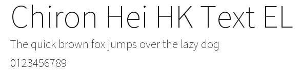 Chiron Hei HK Text EL Preview
