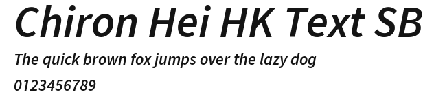 Chiron Hei HK Text SB Preview