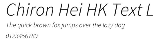 Chiron Hei HK Text L Preview