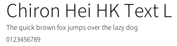 Chiron Hei HK Text L Preview