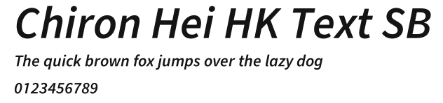 Chiron Hei HK Text SB Preview